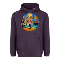 Plum boat waves sun rays lake days Heavyweight Hoodie - NancyCooperArtShop
