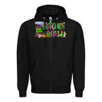 Black witches brew Zipper Hoodie - AdoDesignShop