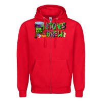 Red witches brew Zipper Hoodie - AdoDesignShop