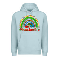 Blue Mist teacher life Premium Hoodie - NancyCooperArtShop