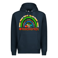 Navy teacher life Premium Hoodie - NancyCooperArtShop