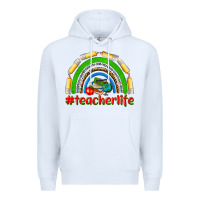 White teacher life Premium Hoodie - NancyCooperArtShop