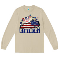 Mushroom Kentucky 4th of July Long Sleeve Tee - CowGirlArtShop
