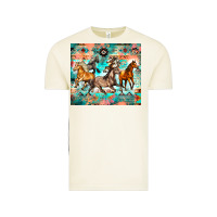 Vintage Arctic western running horses Vintage Tee - Zillion Design Studio