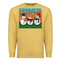 Antique Gold christmas snovman Premium Sweatshirt - BarkalooDesign