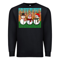 Black christmas snovman Premium Sweatshirt - BarkalooDesign
