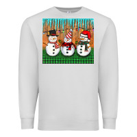 Dove Grey christmas snovman Premium Sweatshirt - BarkalooDesign
