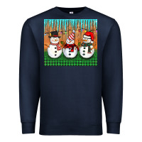 Navy christmas snovman Premium Sweatshirt - BarkalooDesign