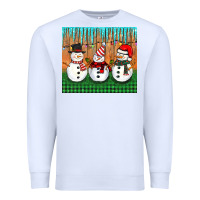White christmas snovman Premium Sweatshirt - BarkalooDesign