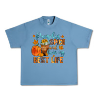 Pebble Blue pumpkin spice and livin  my best life Urban Heavy Tee - Zillion Design Studio