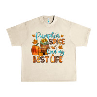 Sandshell pumpkin spice and livin  my best life Urban Heavy Tee - Zillion Design Studio