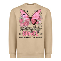 Mushroom amazing grace how sweet the sound butterfly Heavyweight Sweatshirt - MaliasSmallBusiness