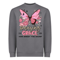 Storm amazing grace how sweet the sound butterfly Heavyweight Sweatshirt - MaliasSmallBusiness