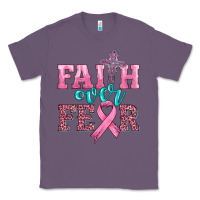 Lavender faith over fear with cross and ribbon Classic Tee - HRA Design Shop