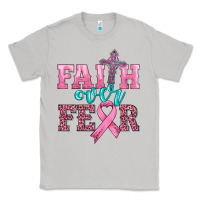 Moon Dust faith over fear with cross and ribbon Classic Tee - HRA Design Shop