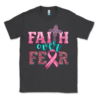 Smoke faith over fear with cross and ribbon Classic Tee - HRA Design Shop