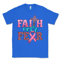 True Royal faith over fear with cross and ribbon Classic Tee - HRA Design Shop