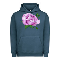 Pigment Midnight Navy Life's Little Pleasures Rose Urban Hoodie - LillyAllenDesigns