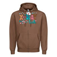Chestnut x ray tech Zipper Hoodie - BundleAndBundleShop