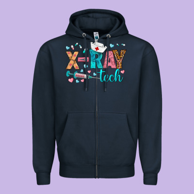 X Ray Tech Zipper Hoodie Designed By Bundleandbundleshop