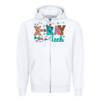 White x ray tech Zipper Hoodie - BundleAndBundleShop