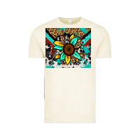 Vintage Arctic turquoise gemstone sunflower Vintage Tee - Zillion Design Studio