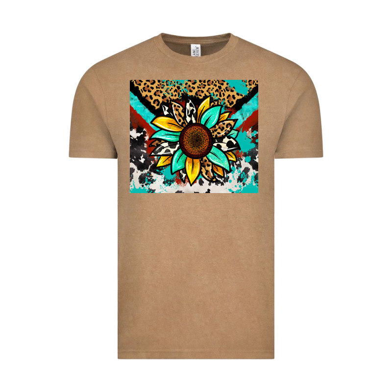Turquoise Gemstone Sunflower Vintage Tee by Zillion Design Studio | Teevron