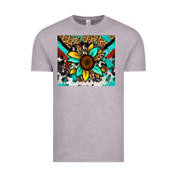 Vintage Zinc turquoise gemstone sunflower Vintage Tee - Zillion Design Studio