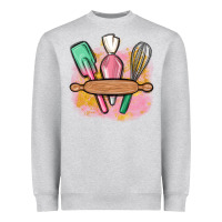 Heather Grey customized kitchen elements Heavyweight Sweatshirt - MaliasSmallBusiness