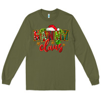 Army Green Christmas nanny claus Long Sleeve Tee - FaDigitalArtStudio