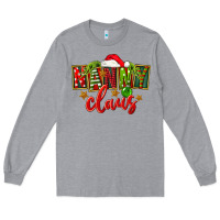 Heather Grey Christmas nanny claus Long Sleeve Tee - FaDigitalArtStudio
