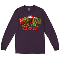 Plum Christmas nanny claus Long Sleeve Tee - FaDigitalArtStudio