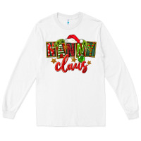 White Christmas nanny claus Long Sleeve Tee - FaDigitalArtStudio