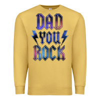 Antique Gold Dad You Rock Premium Sweatshirt - LillyAllenDesigns