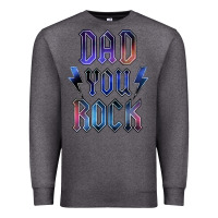 Charcoal Heather Dad You Rock Premium Sweatshirt - LillyAllenDesigns