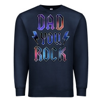 Navy Dad You Rock Premium Sweatshirt - LillyAllenDesigns