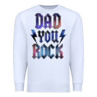 White Dad You Rock Premium Sweatshirt - LillyAllenDesigns