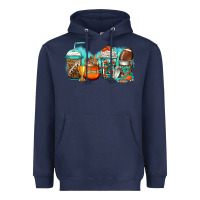 Navy American football coffee Heavyweight Hoodie - Jasminsmagicworld