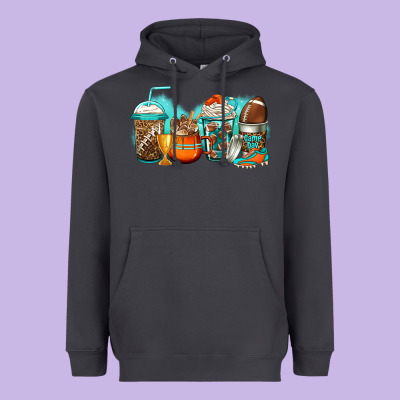 American Football Coffee Heavyweight Hoodie Designed By Jasminsmagicworld