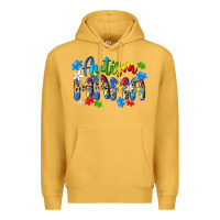 Mustard autism mama Premium Hoodie - MaliasSmallBusiness