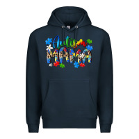 Navy autism mama Premium Hoodie - MaliasSmallBusiness