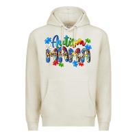Oatmeal Heather autism mama Premium Hoodie - MaliasSmallBusiness