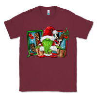 Burgundy joy green gnomes Classic Tee - FaDigitalArtStudio