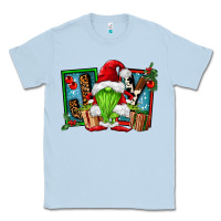 Dusty Blue joy green gnomes Classic Tee - FaDigitalArtStudio