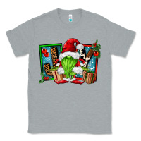 Heather Grey joy green gnomes Classic Tee - FaDigitalArtStudio