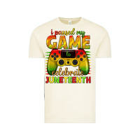 I Paused My Game Celebrate Juneteenth Vintage Tee | Teevron