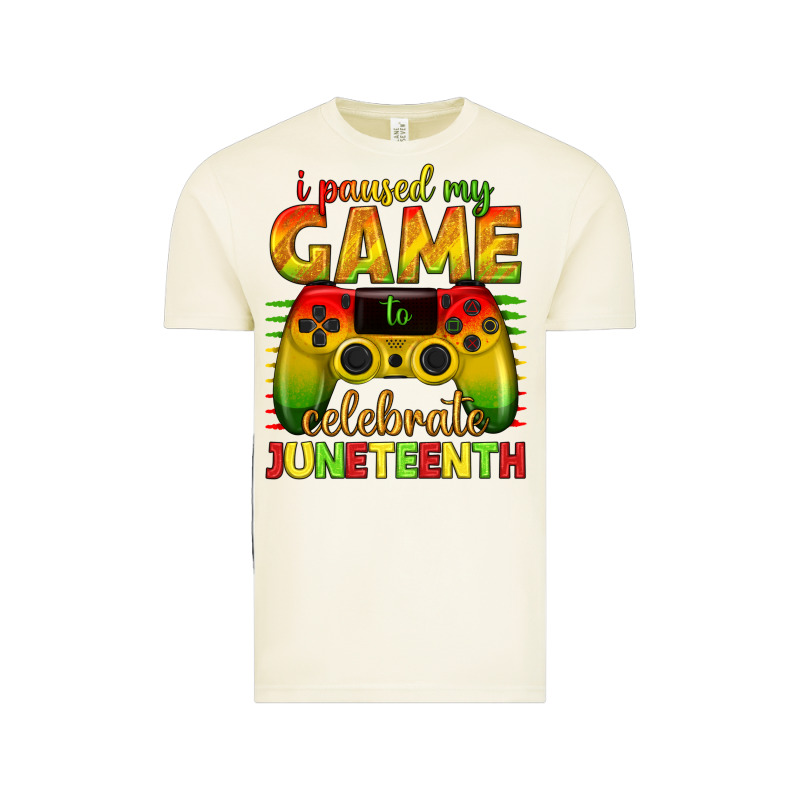 I Paused My Game Celebrate Juneteenth Vintage Tee by texasbilliewilder | Teevron