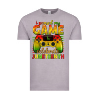 Vintage Zinc i paused my game celebrate juneteenth Vintage Tee - texasbilliewilder