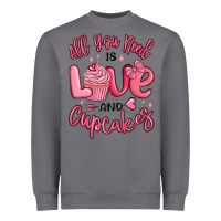 Storm all you need is love and cupcakes valentines day Heavyweight Sweatshirt - MaliasSmallBusiness