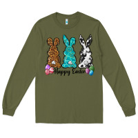 Army Green Western happy easter peeps Long Sleeve Tee - Neo Western